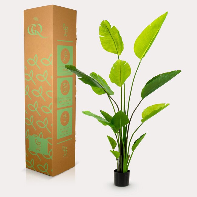 kunstplant - Strelitzia Nicolai - Paradijsvogelbloem - 150 cm