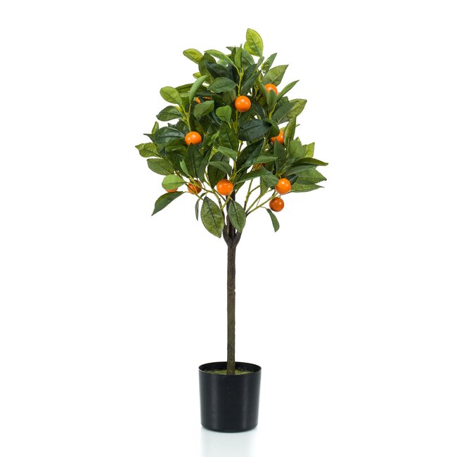 Kunstplant - Citrus Sinensis - Sinaasappelboom - 75 cm