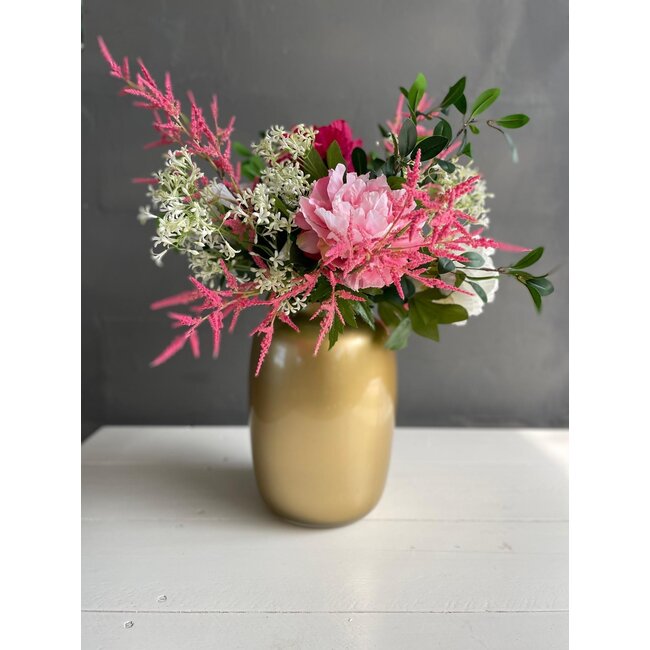 Kunstbloemen - Boeket L - Shiny Pink - 80cm