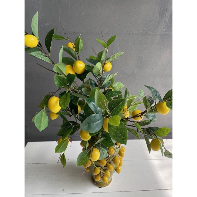 Kunstbloemen - Boeket L - Lemon Glow - 80cm