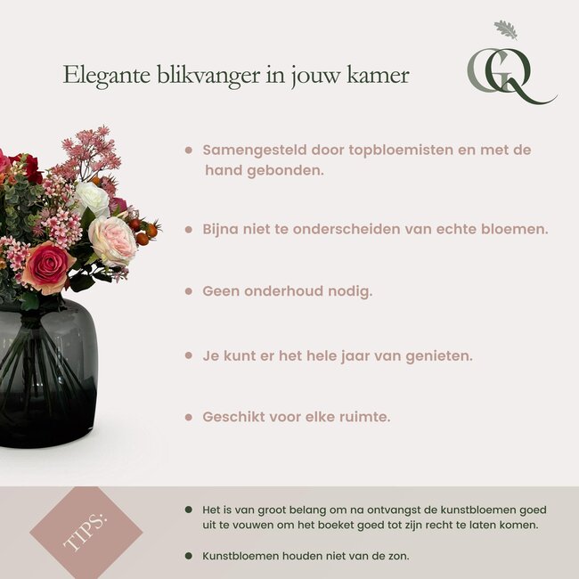 Kunstbloemen - Boeket L - Happy Vibes - 80cm