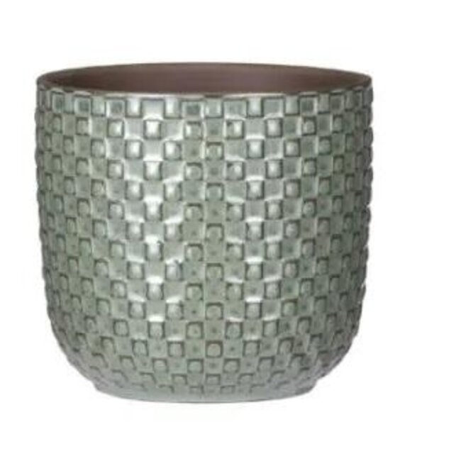 Minipot reliëf groen D7