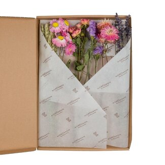 Droogbloemen - Bloemen in Brievenbus - Roze - 5 stuks - ↕30cm