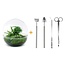DIY terrarium - Koepel XL - ↕ 30 cm - Hark + Schep + Pincet + Schaar