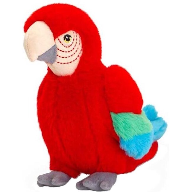Keel Toys papegaai - 20 cm - Dieren knuffelbeesten