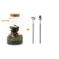 DIY terrarium - Melkachtige Calathea met licht - ↕ 31 cm - Hark + Schep