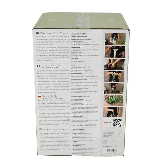 DIY Plant Terrarium Set 5L - Maak je eigen gesloten ecosysteem | In geschenkverpakking