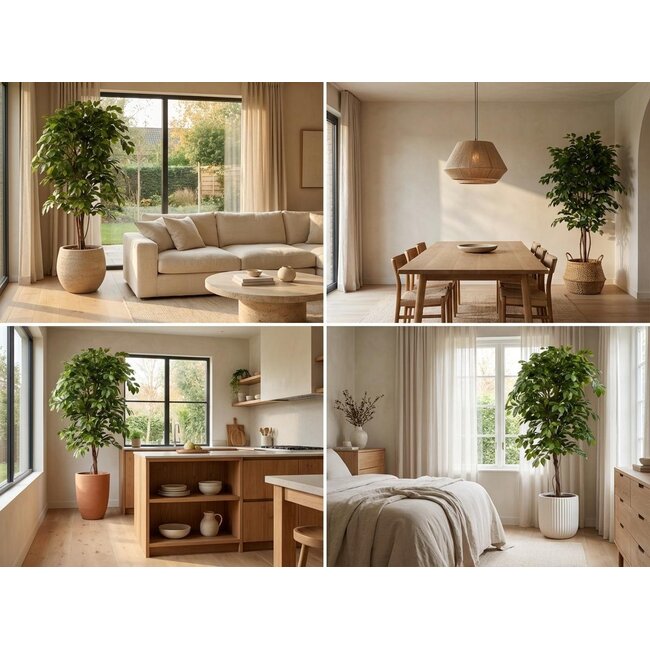 Ficus Deluxe Vine Kunstboom - 140 cm - Kunstplant