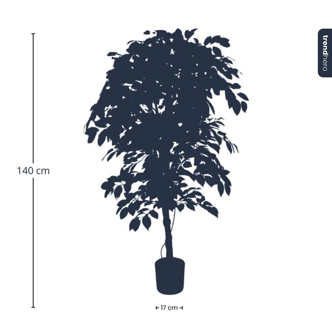 Ficus Deluxe Vine Kunstboom - 140 cm - Kunstplant