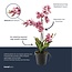 Orchidee Vanda kunstplant 60 cm - Oudroze - In pot - Kunstplant