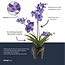 Orchidee Vanda kunstplant 60 cm - Paars - In pot - Kunstplant