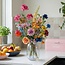 Kunstbloemen boeket - Summer Garden Deluxe - Real Touch - 19 stelen - ↑ 100 cm - Zijden bloemen
