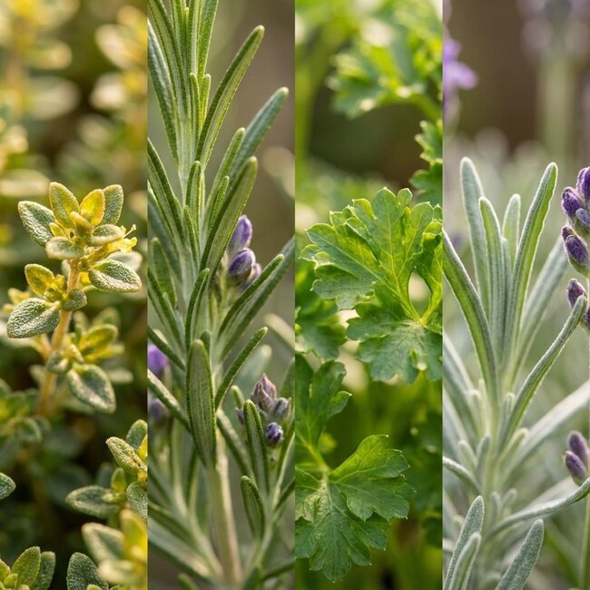 Italiaanse Kruidenmix - 4 Stuks - Ø 12 cm - Hoogte: 12-15 cm