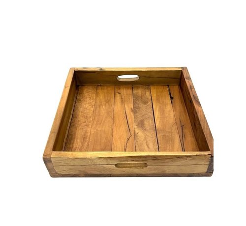 Varios Tray old wood 35x35cm