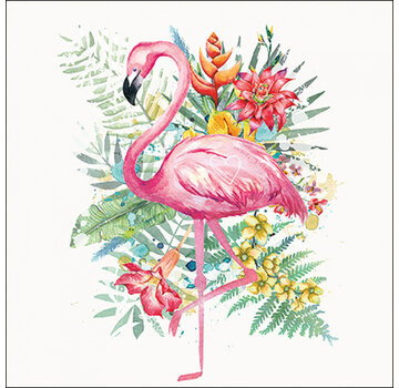 Ambiente Servetten "Tropical flamingo" 33x33 cm