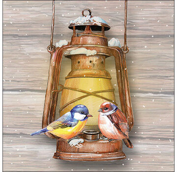 Ambiente Servetten "Birds on lamp" 33x33 cm