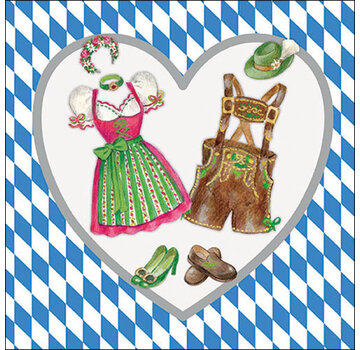 Ambiente Servetten "Bavarian clothes" 33x33 cm