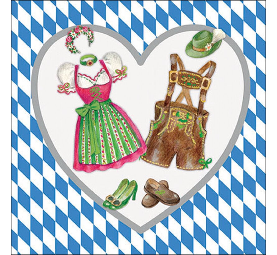 Servetten "Bavarian clothes" 33x33 cm