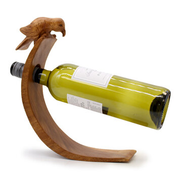 AW-Gifts Balancerende Wijnfleshouders "Vogel"