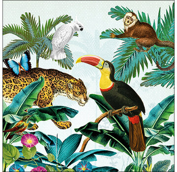 Ambiente Servetten "Tropical animals" 33x33 cm