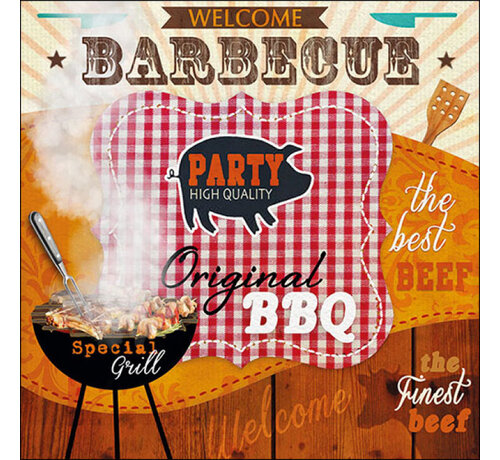 Ambiente Servetten "Original bbq" 33x33 cm