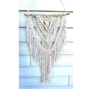 CottonCounts Wandhanger Claire Wit