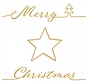 Servetten "Christmas star gold" 33x33 cm