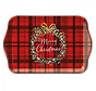 Dienblaadje "Christmas plaid red"