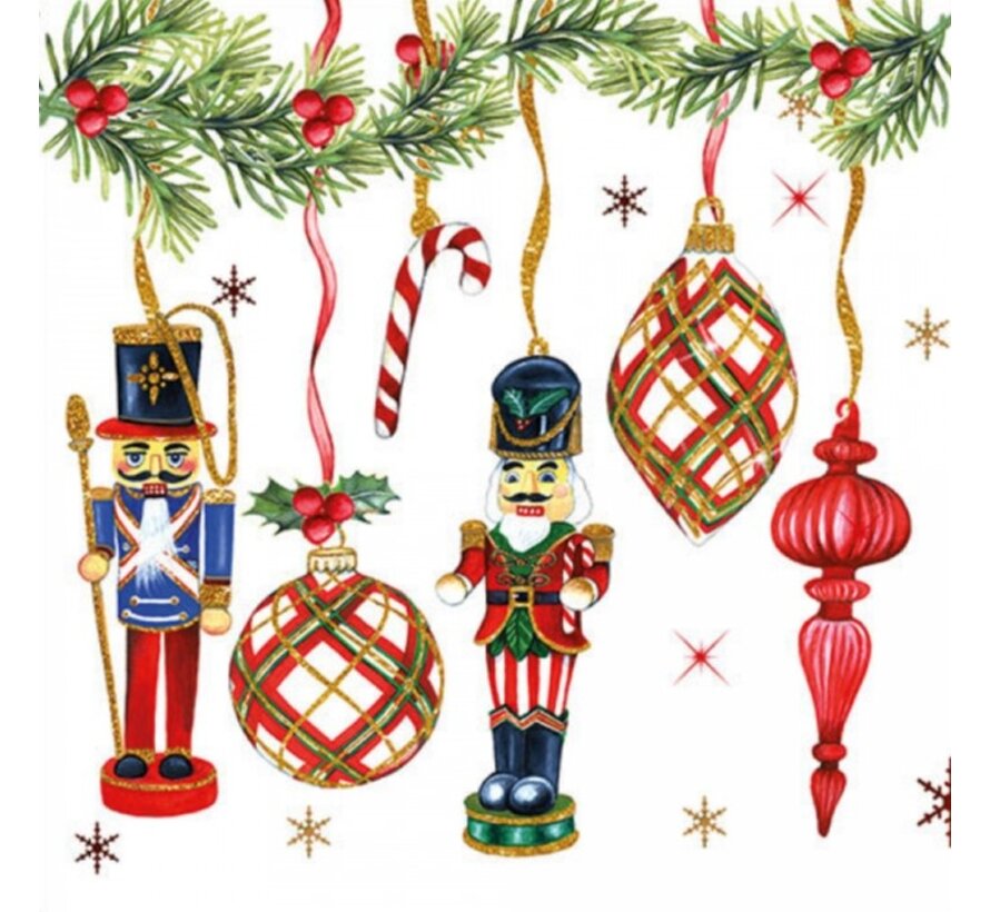 Servetten "Nutcrackers decoration" 33x33 cm