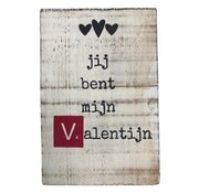 CottonCounts Tekstblok "Valentijn red"