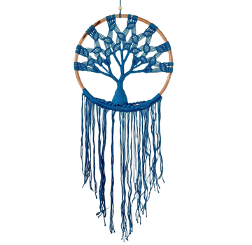 Joni's Deco & More Dromenvanger levensboom diameter 40 cm blauw