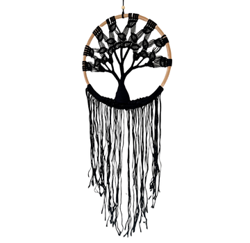 Joni's Deco & More Dromenvanger levensboom diameter 40 cm zwart