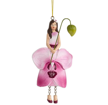 Meander Bloemenmeisje hangend "Orchidee roze"