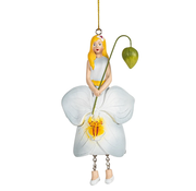 Meander Bloemenmeisje hangend "Orchidee licht blauw"