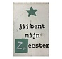 Tekstblok "Zeester blauw"