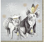 IHR Servetten "Party Pigs" 33x33 cm