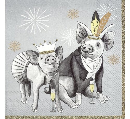 IHR Servetten "Party Pigs" 33x33 cm