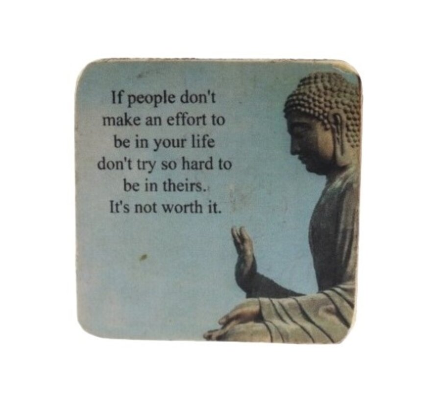 Quote magneet 6x6 cm If people dont