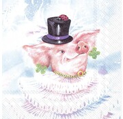 IHR Servetten "Silvester Piggy" 33x33 cm