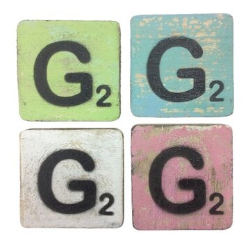 CottonCounts Letter G 6x6 cm (ALLEEN GEKLEURD)