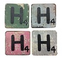 Letter H 6x6 cm (ALLEEN GEKLEURD)