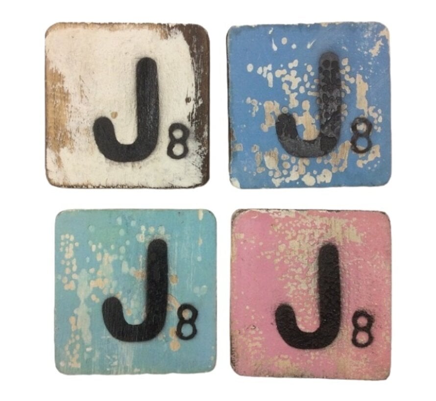 Letter J 6x6 cm (ALLEEN GEKLEURD)