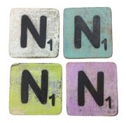 CottonCounts Letter N 6x6 cm (ALLEEN GEKLEURD)