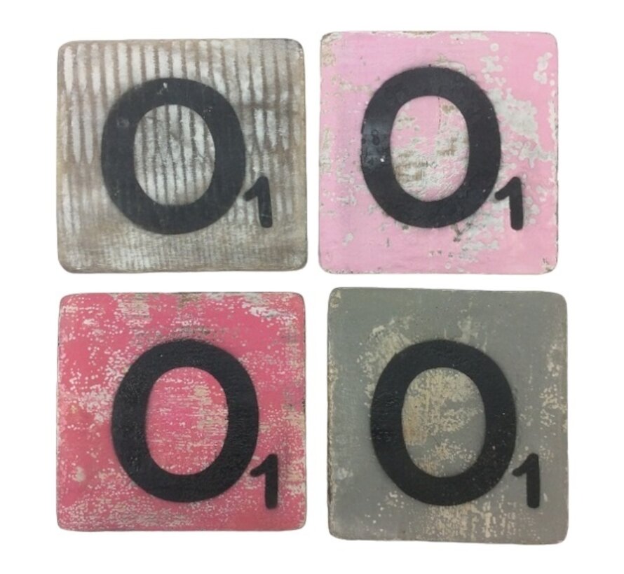 Letter O 6x6 cm (ALLEEN GEKLEURD)