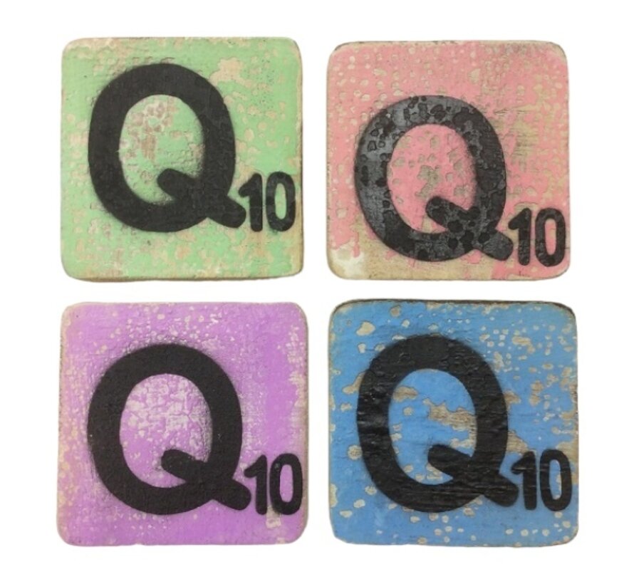 Letter Q 6x6 cm (ALLEEN GEKLEURD)