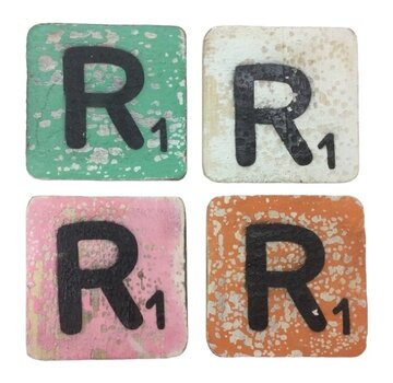 CottonCounts Letter R 6x6 cm (ALLEEN GEKLEURD)