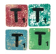 CottonCounts Letter T 6x6 cm (ALLEEN GEKLEURD)