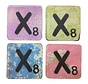 Letter X 6x6 cm (ALLEEN GEKLEURD)