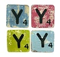 Letter Y 6x6 cm (ALLEEN GEKLEURD)