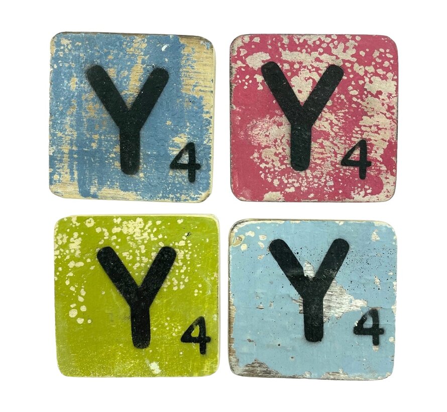 Letter Y 6x6 cm (ALLEEN GEKLEURD)